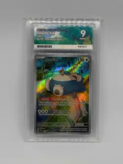 Snorlax SVP 051 Black Star Promo Pokemon Card ACE 9 Mint Graded Slab - Image 3