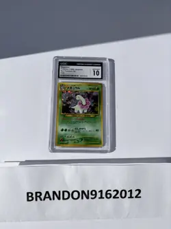 CGC 10 GEM MINT Meganium 1999 Neo Premium File Japanese 154 Holo Pokemon Card - Image 1