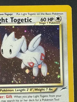 Light Togetic 15/105 Holo Card Pokemon Card NM Swirl - Image 3