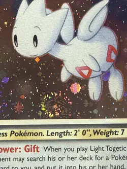 Light Togetic 15/105 Holo Card Pokemon Card NM Swirl - Image 4