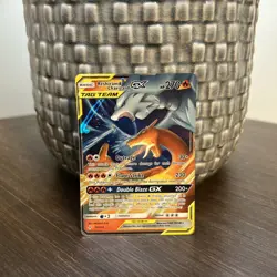 Pokemon TCG Reshiram Charizard GX Tag Team Card 20/214 Unbroken Bonds NM - Image 1