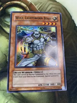 Wulf, Lightsworn Beast LODT-EN023 Light of Destruction Yugioh TCG Holo Card Nm - Image 1
