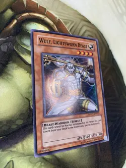 Wulf, Lightsworn Beast LODT-EN023 Light of Destruction Yugioh TCG Holo Card Nm - Image 2