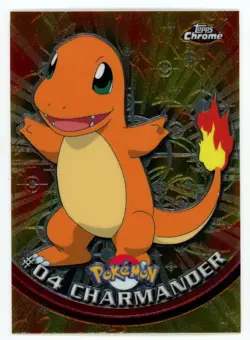 Pokemon Card - Charmander #04 - Topps Chrome - Image 1
