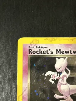 Rockets Mewtwo Holo DAMAGED+ALTERED Pokemon Card 14/132 - Image 3