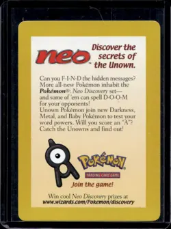 2001 Pokemon League Promo Neo Insert Card - Image 1
