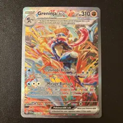 Pokemon Twilight Masquerade Greninja EX Special Illustration Card 214/167 - Image 1