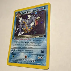 2000 Pokemon Dark Gyarados 1st Ed. Holo Rare. Team Rocket Card 8/82 NM - Image 3