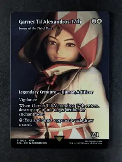2025 Magic: The Gathering GARNET TIL ALEXANDROS 17TH #0024 Foil Borderless Rare - Image 1