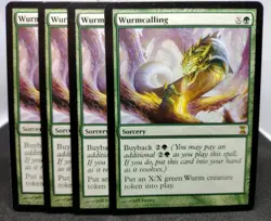MTG WurmCalling X 4 Time Spiral Playset Fast Shipping Magic The Gathering - Image 1