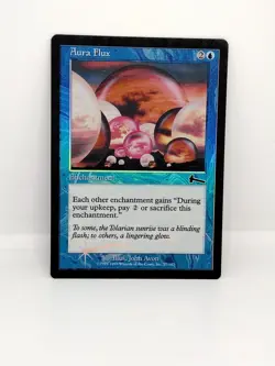 MTG Aura Flux - Foil Urza's Legacy Light Play Fast Free Shipping NM/LP - Image 1