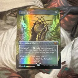 Mox Opal Borderless Foil - Double Masters Artifact Mythic - Pilcerova 362 - Image 1