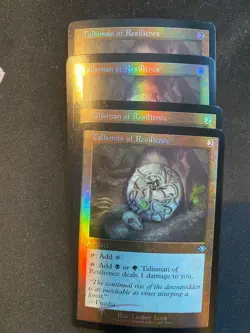 MTG Modern Horizons 2 Talisman of Resilience Retro Frame Foil x 4 - Image 1