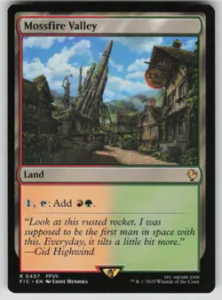 Mossfire Valley Rare Commander: FINAL FANTASY 407 MTG Near Mint - Image 1