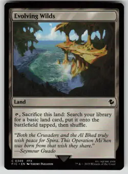 Evolving Wilds Common Commander: FINAL FANTASY 389 MTG Near Mint - Image 1