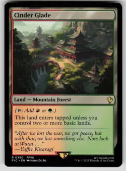 Cinder Glade Rare Commander: FINAL FANTASY 380 MTG Near Mint - Image 1