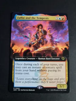 Zaffai and the Tempests (Extended Art) Rare MTG Secrets of Strixhaven - Image 1