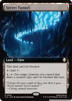 Secret Tunnel (Extended Art) [TLA - 392] - NM [Foil] TCG MTG - Image 1