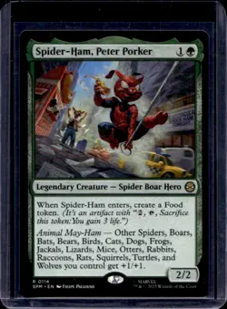2025 Magic MTG Marvel's Spider-Man Spider-Ham Peter Porker Foil Rare #0114 - Image 1