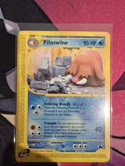 Pokemon TCG Piloswine 24/144 Non-Rare Skyridge Yuka Morii MINT - Image 1