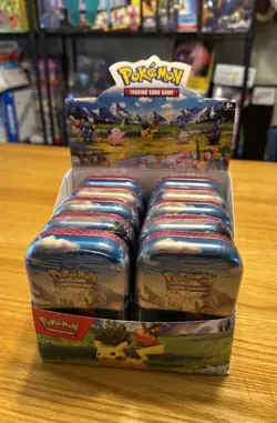 Pokemon TCG Ascended Heroes MINI TIN DISPLAY Factory Sealed 10x Tins /2x ART SET - Image 1