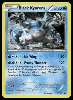 Black Kyurem XY160 XY Evolutions 3 Pack Promo Holo English POKEMON - Image 1
