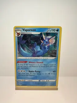 Vaporeon SWSH072 Holo Promo Sword & Shield Promo Pokemon Near Mint - Image 1