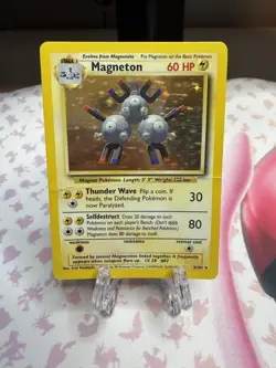 Pokemon WOTC Magneton Base Set 9/102 Holo Unlimited Holo Rare - Image 1