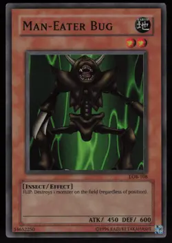 Man-Eater Bug LOB-108 Super Rare YU-GI-OH - Image 1