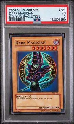 2004 SYE YU-GI-OH! STARTER DECK YUGI EVOLUTION #001 DARK MAGICIAN PSA 3 - Image 1
