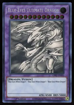 Blue-Eyes Ultimate Dragon (Ghost Rare) GFP2-EN181 1st Edition YU-GI-OH - Image 1