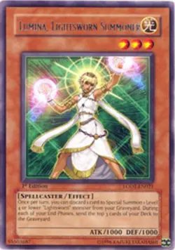Lumina, Lightsworn Summoner - LODT-EN021 - Rare - Unlimited Edition - Heavily Pl - Image 1