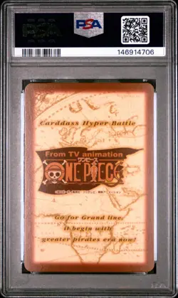 2001 ONE PIECE CARDDASS HYPER BATTLE GRAND BOX DX #C532 STRAW HAT CREW PSA 9 - Image 2