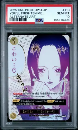 2025 ONE PIECE JPN THE AZURE SEA'S SEVEN ALT ART YOU'LL FRIGHTEN ME... PSA 10 - Image 1