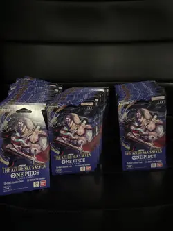One Piece OP-14 The Azure Sea’s Seven (English) Sealed Booster Pack Blister 58x - Image 1