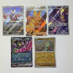 Pokemon Card Lot (5 Cards) - Vintage Modern Hyper Ultra IR SIR Reverse Holo Rare - Image 1