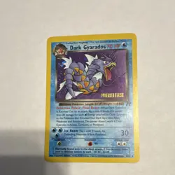 Pokemon Dark Gyarados Prerelease Wotc Promo Holo 8/82 Promo Card - Image 2