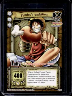 2005 One Piece Promo Cards Pirate's Ambition Shonen Jump October Issue #001 - Image 1