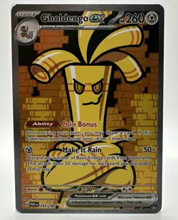 Paradox Rift Pokemon Card, Gholdengo EX 252/182 Ultra Rare - Image 1