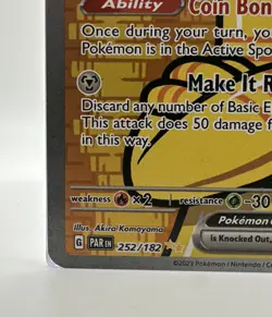 Paradox Rift Pokemon Card, Gholdengo EX 252/182 Ultra Rare - Image 5