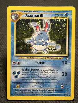Pokemon Card - Azumarill Neo Genesis 2/111 Holo Unlimited Holo Rare - Image 1