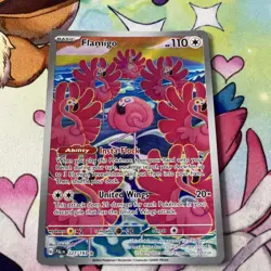 Pokemon Card TCG Flamigo 227/193 Holo Illustration Rare Paldea Evolved Art - Image 2