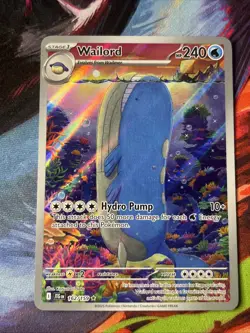 Pokemon TCG Journey Together Wailord Illustration Card 162/159 NM - Image 1