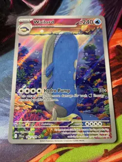 Pokemon TCG Journey Together Wailord Illustration Card 162/159 NM - Image 2