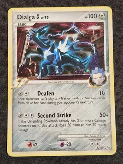 Dialga G - 7/127 - Pokemon Platinum Holo Card MP - Image 1