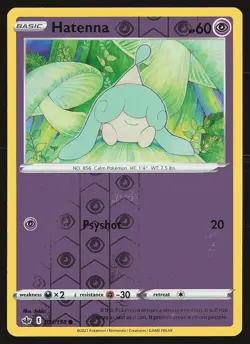 SWSH06: Chilling Reign Hatenna #071/198 Reverse Holo Pokemon Card - Image 1
