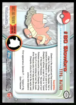 Pokemon Cards Slowbro #80 Topps Trading Cards Series 2 NM *4 - Image 2