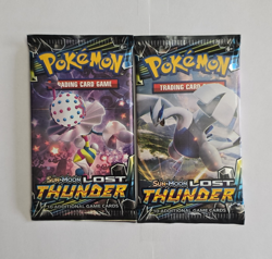 Pokemon Sun & Moon Lost Thunder Booster Packs Sealed 2-Pack Trading Card Game - Image 1