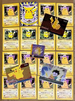 PIKACHU - Pokemon Card Lot x20 - Base Set / 2 / Jungle / Topps + Lot x20 G / NM - Image 1