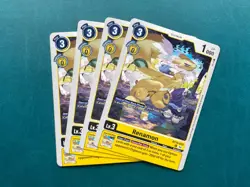 Renamon BT19-030 Playset Special Booster 2.0 2.5 Digimon Card Game x4 - Image 1